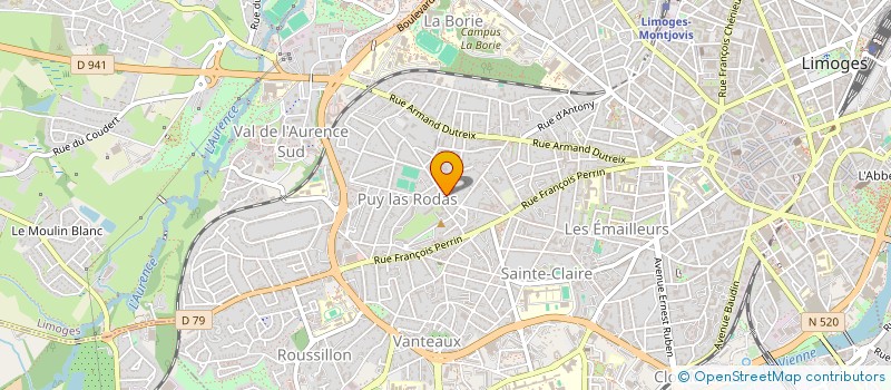localisation de l'entreprise POP'ISCHOOL-ASSOCIATION à LIMOGES