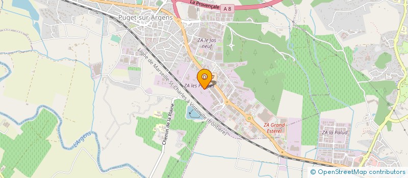 localisation de l'entreprise POP KITS PISCINES  PUGET-SUR-ARGENS