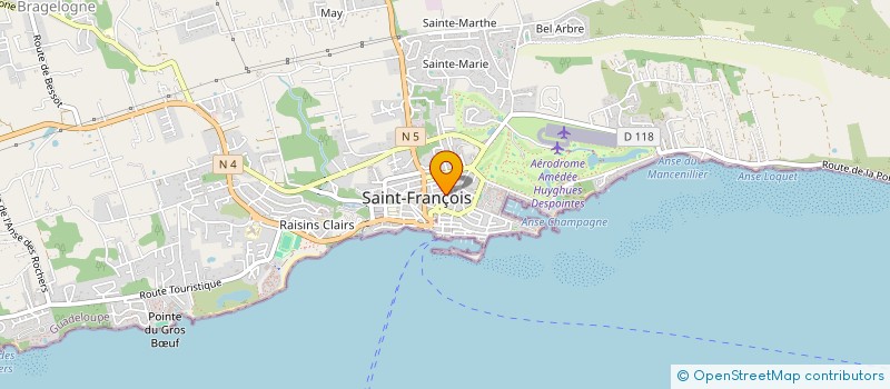 localisation de l'entreprise POP KORN à SAINT-FRANCOIS