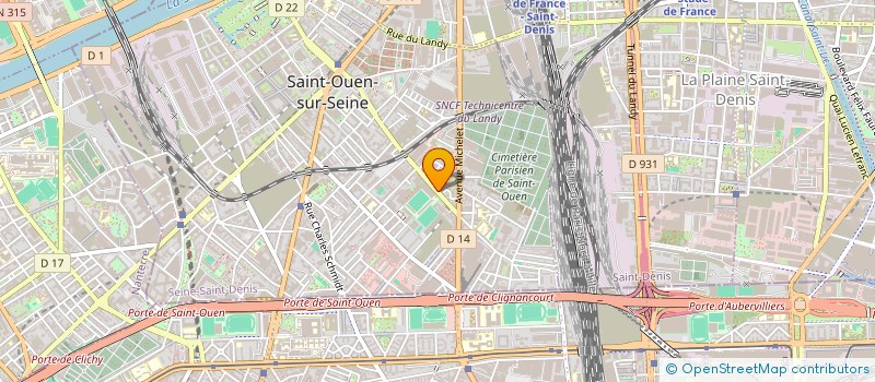 localisation de l'entreprise POP MEDIA à SAINT-OUEN-SUR-SEINE