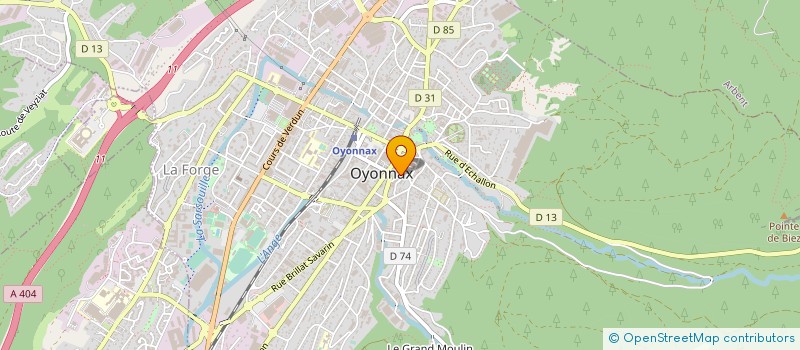 localisation de l'entreprise POP MUSIQUE à OYONNAX