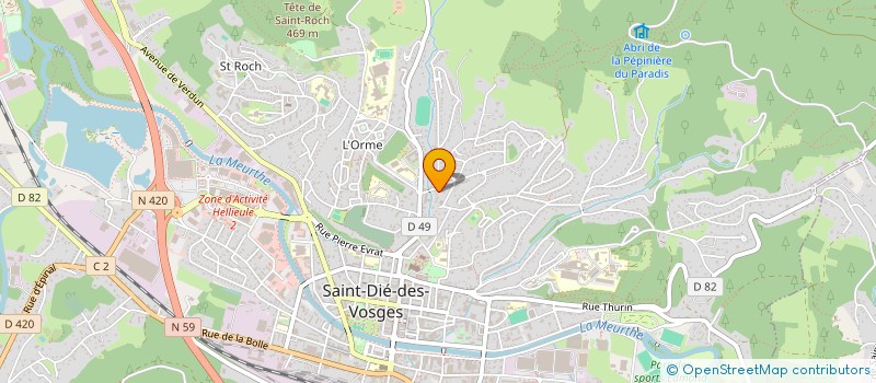 localisation de l'entreprise POP RADIOLOGIE  SAINT-DIE-DES-VOSGES