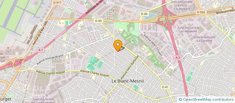localisation de l'entreprise POP RENOV à LE BLANC-MESNIL