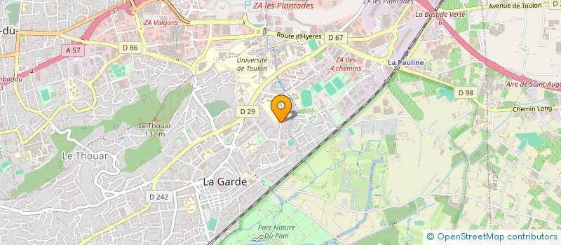 localisation de l'entreprise POP'S COMPAGNIE à LA GARDE