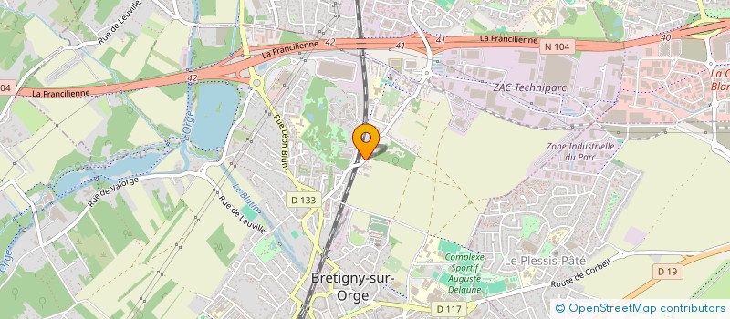 localisation de l'entreprise POP TRAVAUX  BRETIGNY-SUR-ORGE