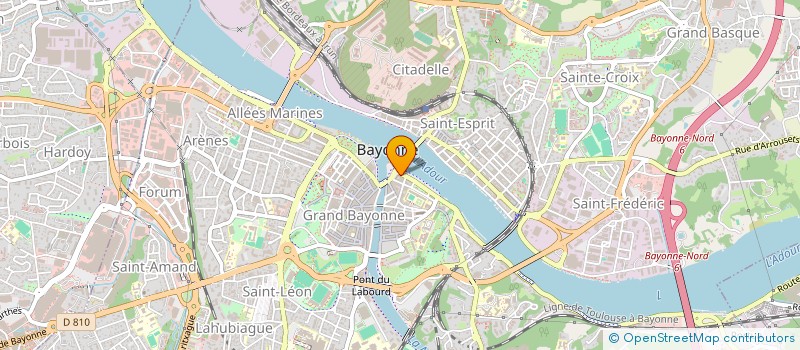 localisation de l'entreprise POP UP  BAYONNE