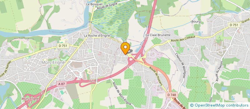 localisation de l'entreprise POP UP ANGEVIN  SAINT-MELAINE-SUR-AUBANCE