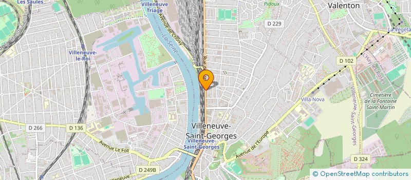 localisation de l'entreprise POPA BATI  VILLENEUVE-SAINT-GEORGES