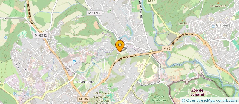 localisation de l'entreprise POPA, LE POTAGER PARTAGE à MONTPELLIER