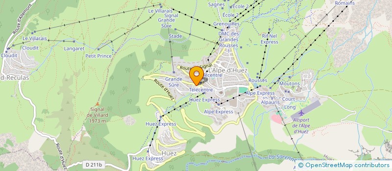 localisation de l'entreprise POPALP ALPE D'HUEZ à GILLY-SUR-ISERE