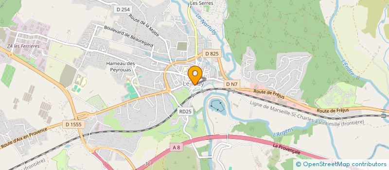 localisation de l'entreprise POPARTS à LE MUY