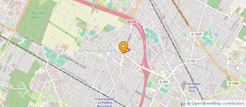 localisation de l'entreprise POPBATI à PLESSIS-BOUCHARD (LE)