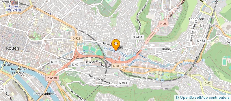 localisation de l'entreprise POPCORN ARCHITECTE à ROUEN