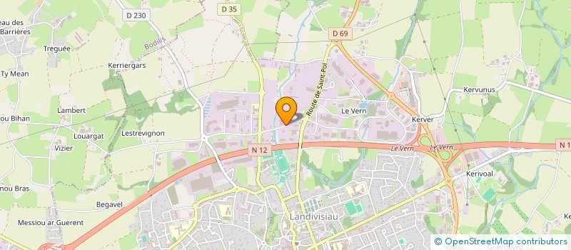 localisation de l'entreprise POPCORN COMMUNICATION  LANDIVISIAU