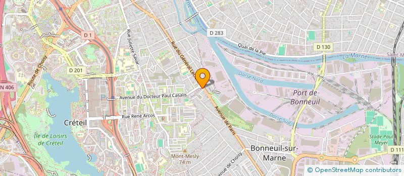 localisation de l'entreprise POPEE'S  BONNEUIL-SUR-MARNE