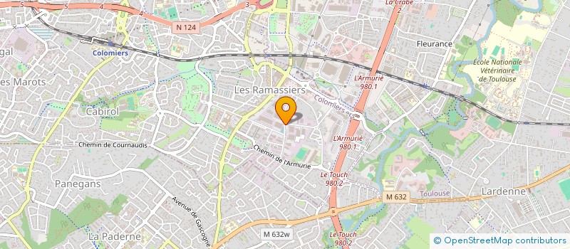 localisation de l'entreprise POPEEC à COLOMIERS