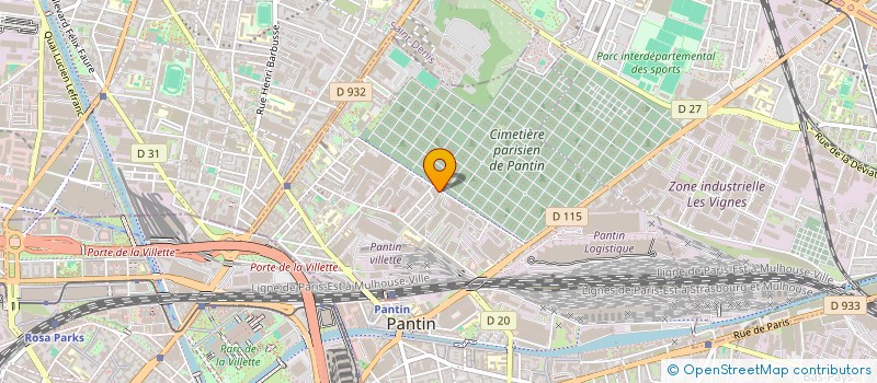 localisation de l'entreprise POPELINI à PANTIN