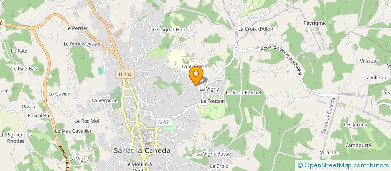 localisation de l'entreprise POPERIROCK à SARLAT-LA-CANEDA