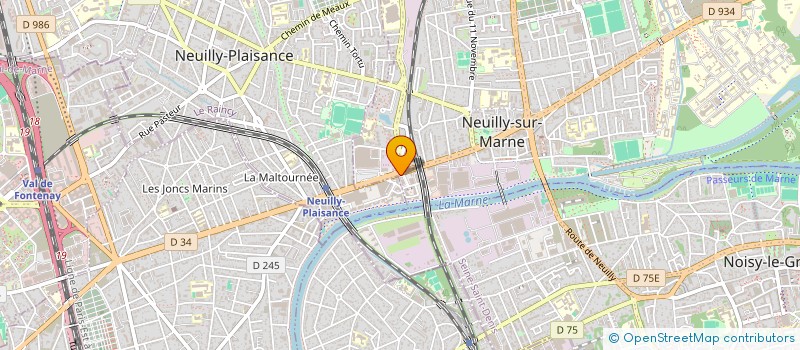 localisation de l'entreprise POPEYE à NEUILLY-SUR-MARNE