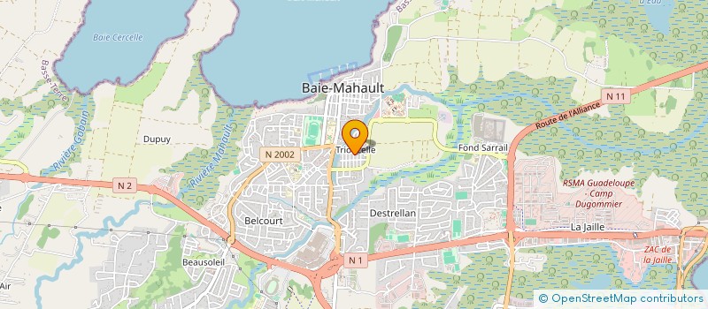 localisation de l'entreprise POPEYE CARS  BAIE-MAHAULT