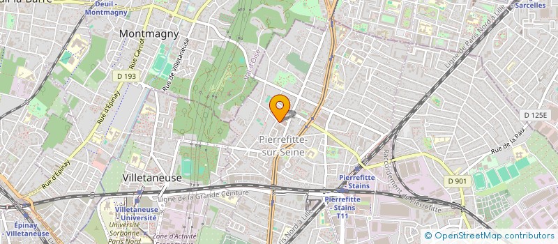 localisation de l'entreprise POPI PIZZA à PIERREFITTE-SUR-SEINE