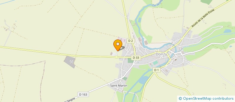 localisation de l'entreprise POPIANE à DONZY