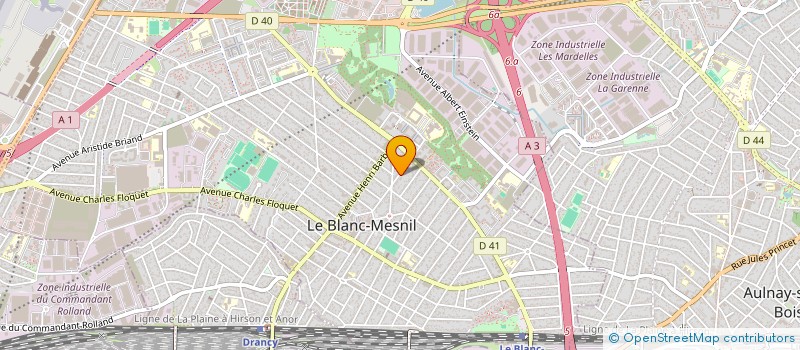 localisation de l'entreprise POPINATURE à LE BLANC-MESNIL