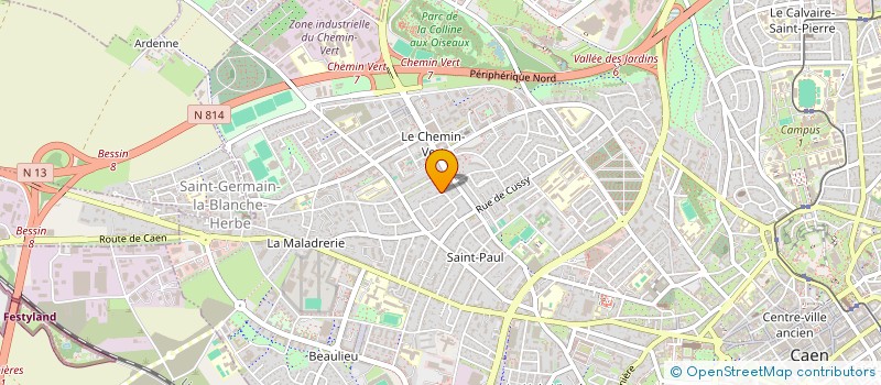 localisation de l'entreprise POPINCOURT QUICHAUD MAZEAUD à CAEN