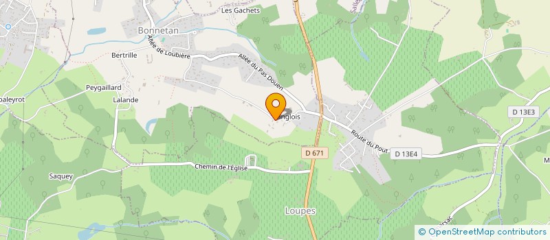 localisation de l'entreprise POPIQUET  BONNETAN