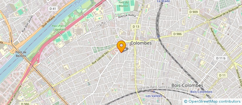 localisation de l'entreprise POPLINE COMMUNICATION à COLOMBES