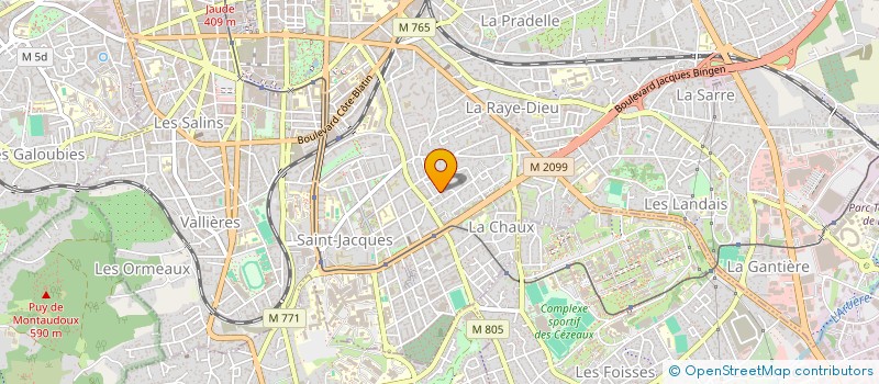 localisation de l'entreprise POPLITE  CLERMONT-FERRAND