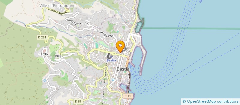localisation de l'entreprise POPOF.D à BASTIA
