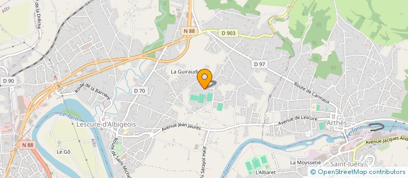 localisation de l'entreprise POPOTAM à LESCURE-D'ALBIGEOIS