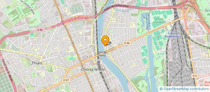 localisation de l'entreprise POPOTE 27  CHOISY-LE-ROI