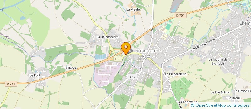 localisation de l'entreprise POPPINS  CHAUMES-EN-RETZ