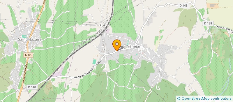 localisation de l'entreprise POPPINS DECO  VENEJAN