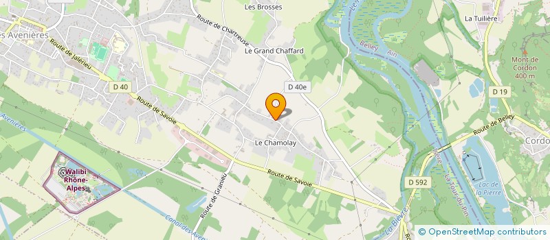 localisation de l'entreprise POPPINS EVENEMENTS  LES AVENIERES VEYRINS-THUELLIN