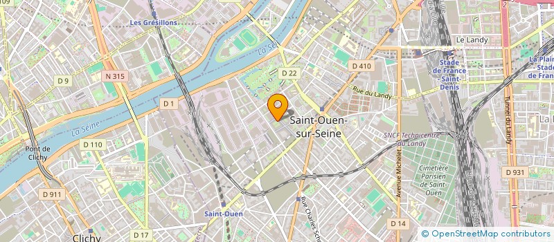 localisation de l'entreprise POPPY & COLIBRI à SAINT-OUEN-SUR-SEINE