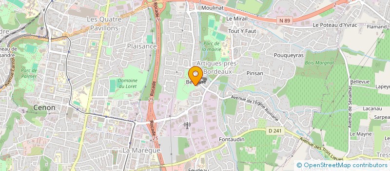 localisation de l'entreprise POPPY STATION - ASSOCIATION POUR LE DEVELOPPEMENT DE LA ROBOTIQUE OPEN SOURCE POUR L'EDUCATION, LA RECHERCHE ET LA CULTU à ARTIGUES-PRES-BORDEAUX