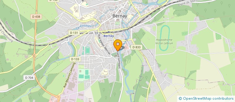 localisation de l'entreprise POPRA à BERNAY