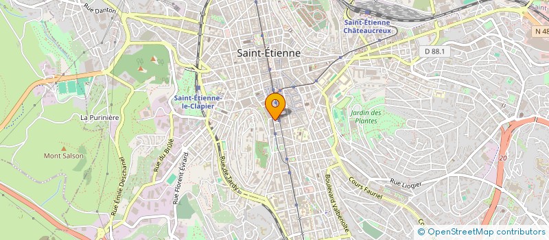 localisation de l'entreprise POPSKIN à SAINT-ETIENNE