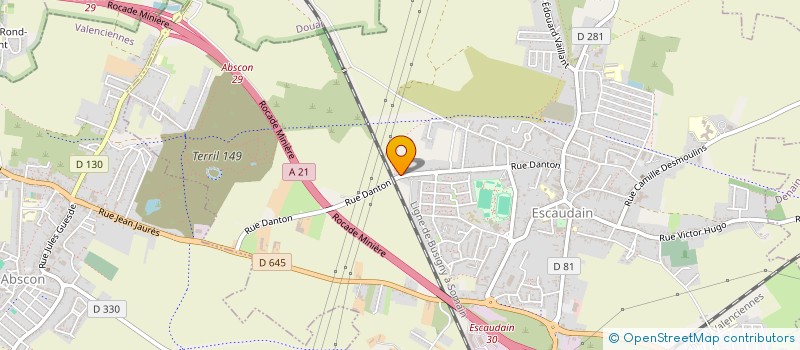 localisation de l'entreprise POPUGAMES  ESCAUDAIN