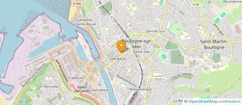 localisation de l'entreprise POPUL'HAIR SHOP à BOULOGNE-SUR-MER