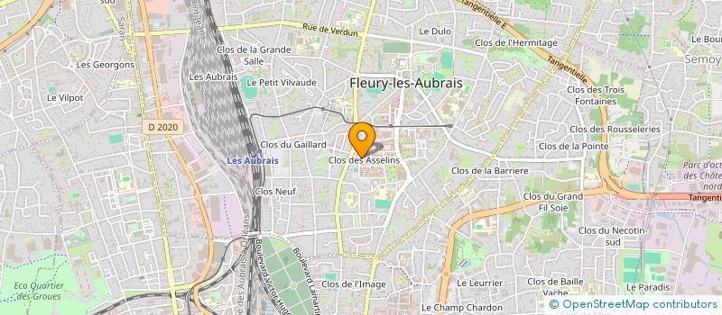 localisation de l'entreprise POPULAR COURTAGE à FLEURY-LES-AUBRAIS