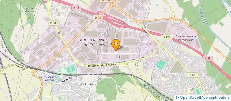 localisation de l'entreprise POPY à SAINT-QUENTIN-FALLAVIER