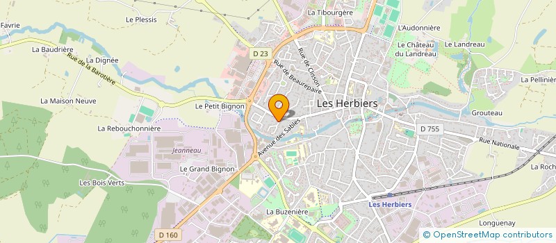 localisation de l'entreprise POPYMATH à LES HERBIERS