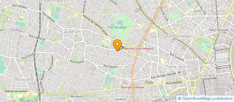 localisation de l'entreprise POQUELIN MOLIERE à BORDEAUX