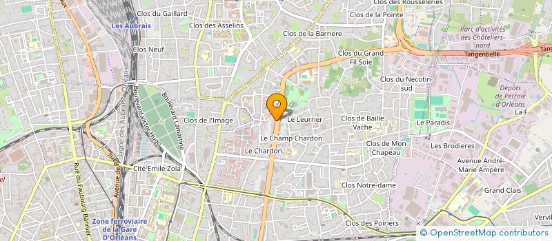 localisation de l'entreprise PORC BIO COEUR DE FRANCE GIE à ORLEANS