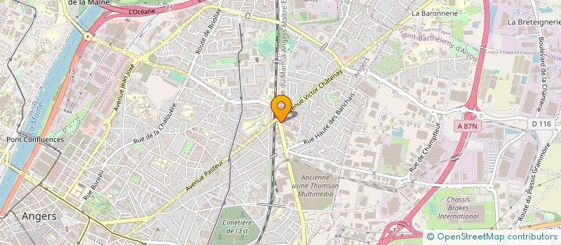localisation de l'entreprise PORC BIO D'ANJOU à ANGERS