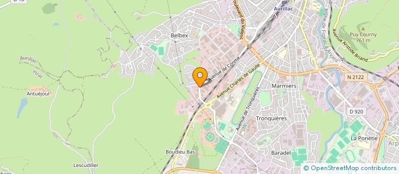 localisation de l'entreprise PORC MONTAGNE DEVELOPPEMENT PMD à AURILLAC